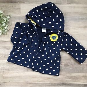 Lightweight Polka Dot Navy Blue Jacket